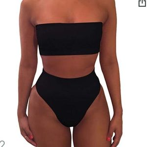 Cheeky high waist bikini set